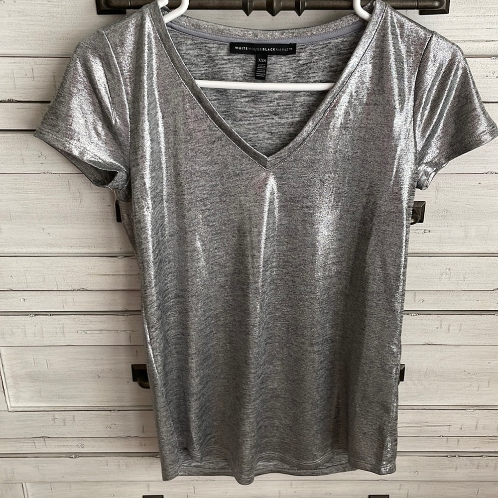 WHBM Metallic Biker Tee